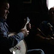 Musicians playing music.