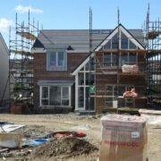 Houses being constructed.