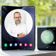 Man inset on mobile screen.