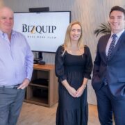 Business owner with daughter and son.