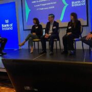 A panel discussion during a Bank of Ireland event.