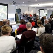 People enjoying a seminar.