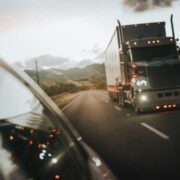 Truck on a motorway.
