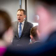 Man giving a speech.