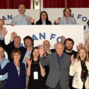 Group of people at an event.