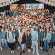 A large group of young people at Generation Innovation 2024 in Belfast.