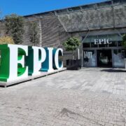 Doorway to the Epic emigration museum in Dublin.