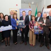 Large group of men and women.