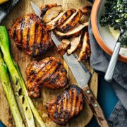 Barbequed chicken.