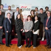 Group of people at a graduation event at UCC.