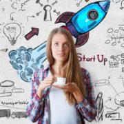 Woman entrepreneur thinking of starting a business.