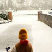 A snowy scene in Ireland.