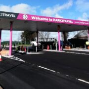 Park2travel gates for car park at Dublin Airport.