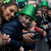 People at a Patrick's Day festival.