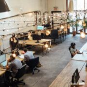 SME office festooned with light bulbs.