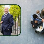 Man inset on image of group of diverse employees.