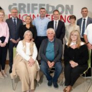 Large group of people at Griffdon Engineering.