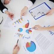 Accountants pouring over figures.