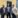 Three men outside a building.