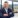 Man in navy suit.