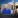 Woman dressed in blue inset on an image of Bank of Ireland's College Green building in Dublin.
