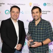 Two men and an award.