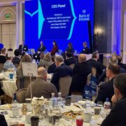 A panel at a hotels conference.