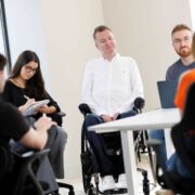 Group of people in a meeting.