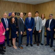 Large group of executives at Fixify in Cork.