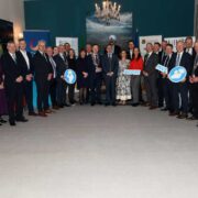 Group of people at the Irish embassy in London.