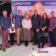 Group of people at the launch of a tourism initiative in Longford.