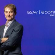 Man in grey business suit.