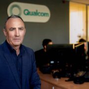 Man wearing blue suit.