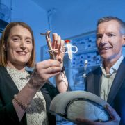 Staff at Dublin-based medtech company Selio Medical display the FDA-cleared Pre. B Seal Lung Biopsy Plug System at the Guinness Enterprise Centre as the company launches a €5 million Series A fundraising round to support US expansion and lung cancer diagnostic innovation.