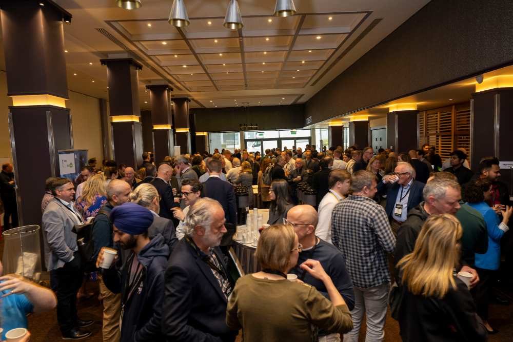 Attendees network at the TechIreland National AI Meet, bringing together AI founders, developers, investors and technology leaders from across Ireland.