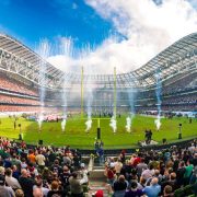 Aer Lingus College Football Classic at Dublin's Aviva Stadium, where thousands of US visitors help drive tourism, hospitality and economic growth in Ireland.