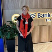 Denise Charlton, CEO of Community Foundation Ireland, standing in the Bank of Ireland 1783 Suite discussing philanthropy, charitable giving and social impact in Ireland.