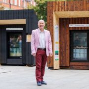 Ice Box Challenge installation at Trinity College Dublin comparing Passivhaus and standard building performance ahead of ZEB Summit 2026 and Ireland's zero-emission building transition.