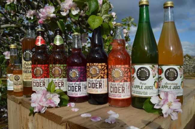 A collection of Long Meadow Cider drinks.