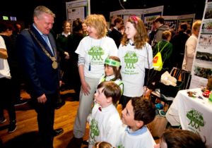 Plant-for-the-Planet Easyas12tree project meet the Lord Mayor of Dublin at the Mansion House Eco Unesco Awards Prizegiving